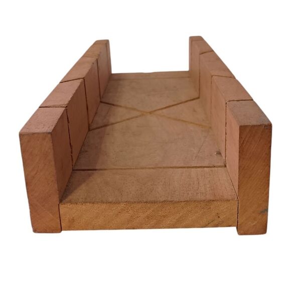 DURALL Rock Maple Mitre Box No. 416 Yonkers NY Vintage Made In USA Wooden Wood. - Picture 6 of 14